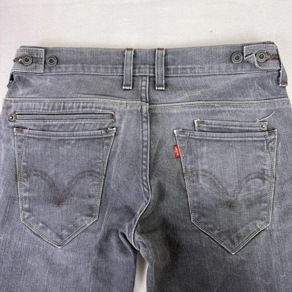Levi's‎ 511 Slim Jeans Mens 32x31 Gray Stretch Denim Side Cinched Waist